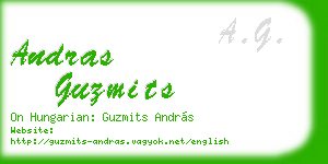 andras guzmits business card